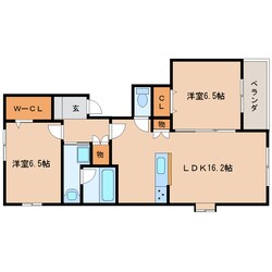 静岡駅 徒歩21分 1階の物件間取画像